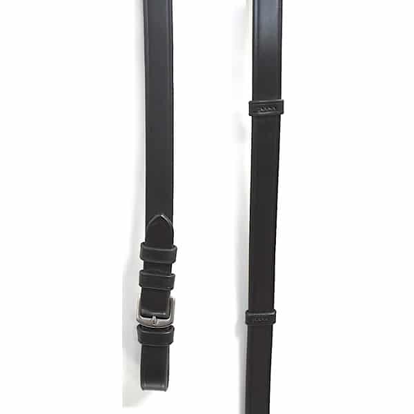 Silver Spur Flat Leather Dressage Reins with Stops - Bobbys English Tack